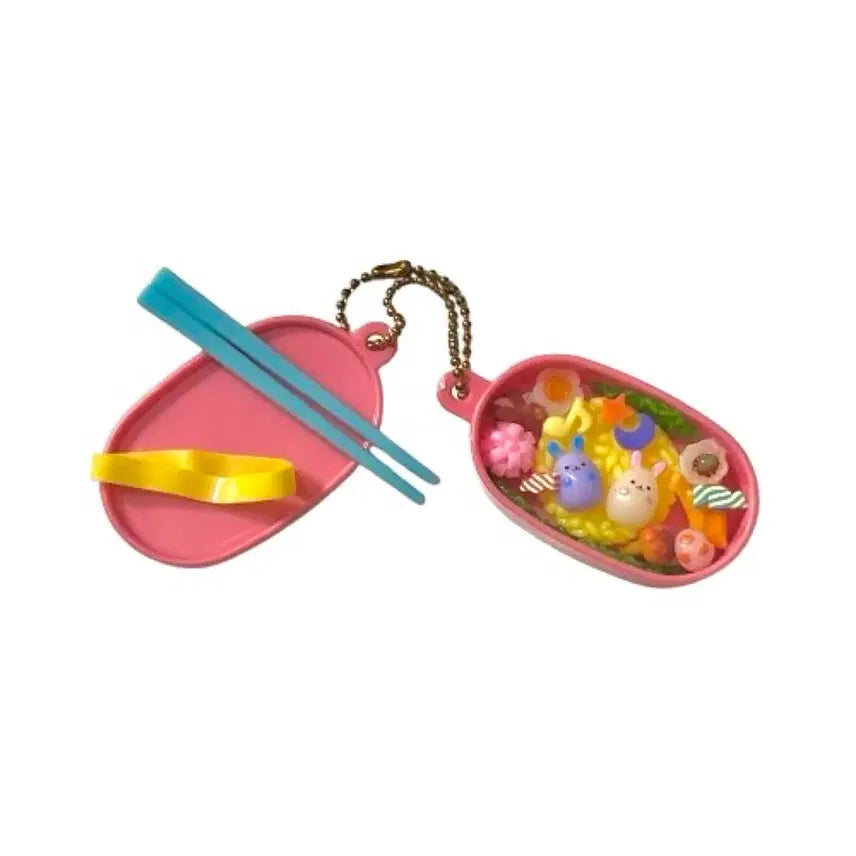 [BUNJANG] Okosama Miniature Lunch Box Gacha Keyring / 오코사마 미니어쳐 도시락 키링 가챠