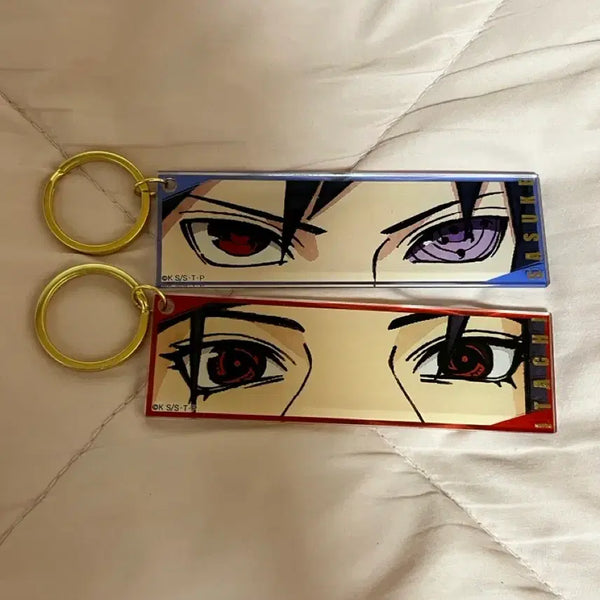 [BUNJANG] Naruto Sasuke Itachi Baseyard Acrylic Keychain Bundle Set / 나루토 사스케 이타치 베이스야드 아이키링 일괄