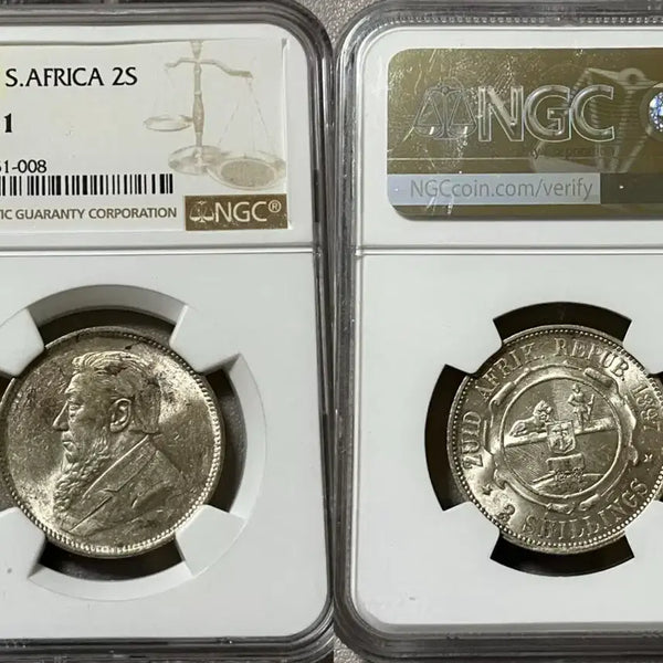[BUNJANG] South Africa 2 Shillings 1897 NGC MS 61 / NGC 1897년 남아공 2실링 MS 61