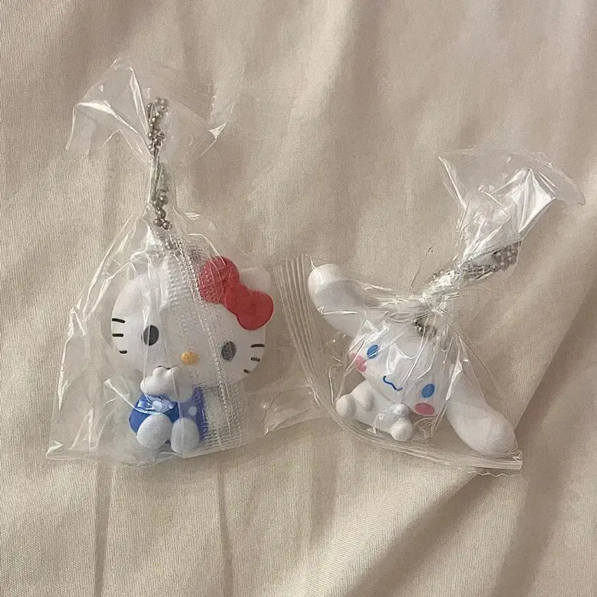 [BUNJANG] Sanrio Flat Mascot Keyring Bundle Set (Sealed) / 미개봉 일괄) 산리오 납작 마스코트 키링 일괄