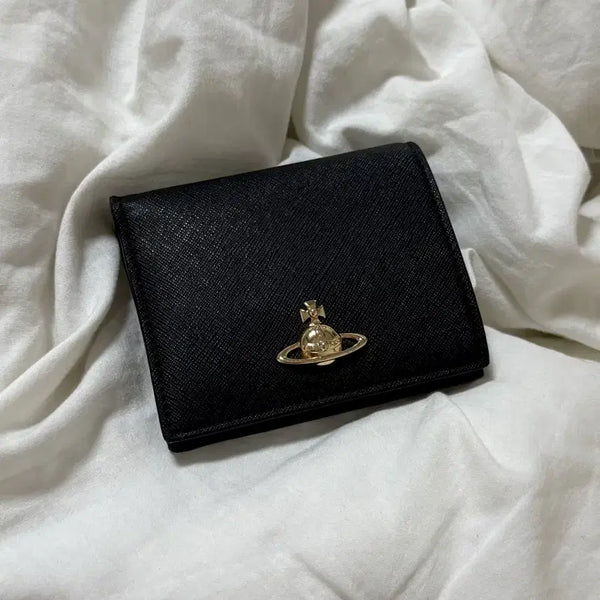 [BUNJANG] Vivienne Westwood Leather Bifold Wallet / (정품) 비비안웨스트우드 반지갑