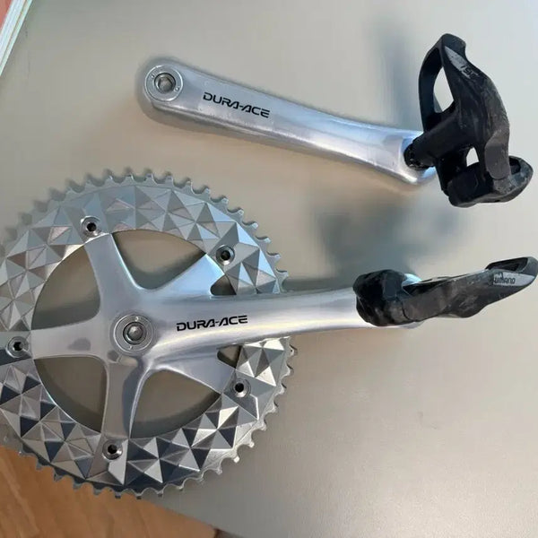 [BUNJANG] Shimano Dura-Ace 7710 Crankset 165mm with LAKETA Diamond Bottom Bracket / 듀라에이스 7710 크랭크 165mm + 라케타 다이아몬드