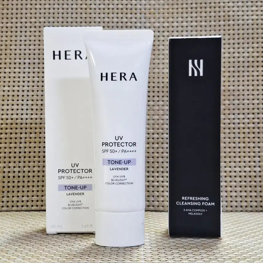 [BUNJANG] Hera NEW UV Protector Tone-Up Lavender 50ml Sunscreen / 헤라 NEW UV프로텍터 톤업 라벤더 50ml(선크림)