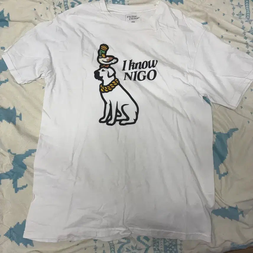 [BUNJANG] NIGO I KNOW Short Sleeve T-Shirt / 니고 아이 노우 니고 반팔