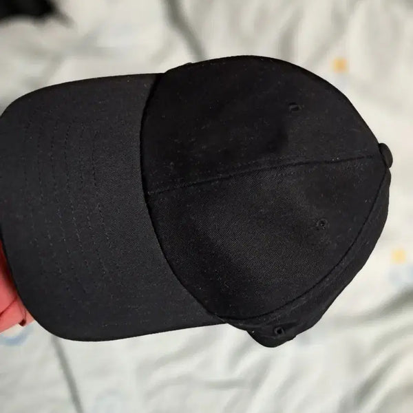 [BUNJANG] Plain Black Cotton Baseball Cap / 무지 검정색 볼캡 모자