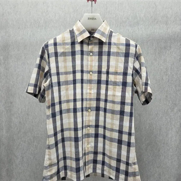[BUNJANG] Daks Men's Short Sleeve Shirt Size 100 / 남성 100 닥스 셔츠 반팔