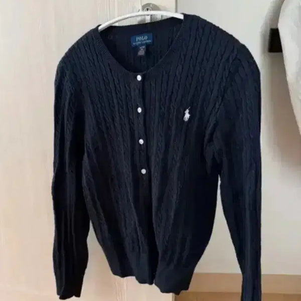 [BUNJANG] Polo Ralph Lauren Girls Cable Cardigan Navy XL / 폴로걸즈 케이블 가디건 네이비 XL