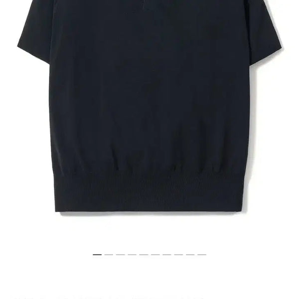 [BUNJANG] Pottery Ice Cotton Comfort Half Collar Knit Dark Navy (M) / (ss시즌) 포터리 아이스코튼 컴포트 하프 카라 니트 다크네이비 (M)