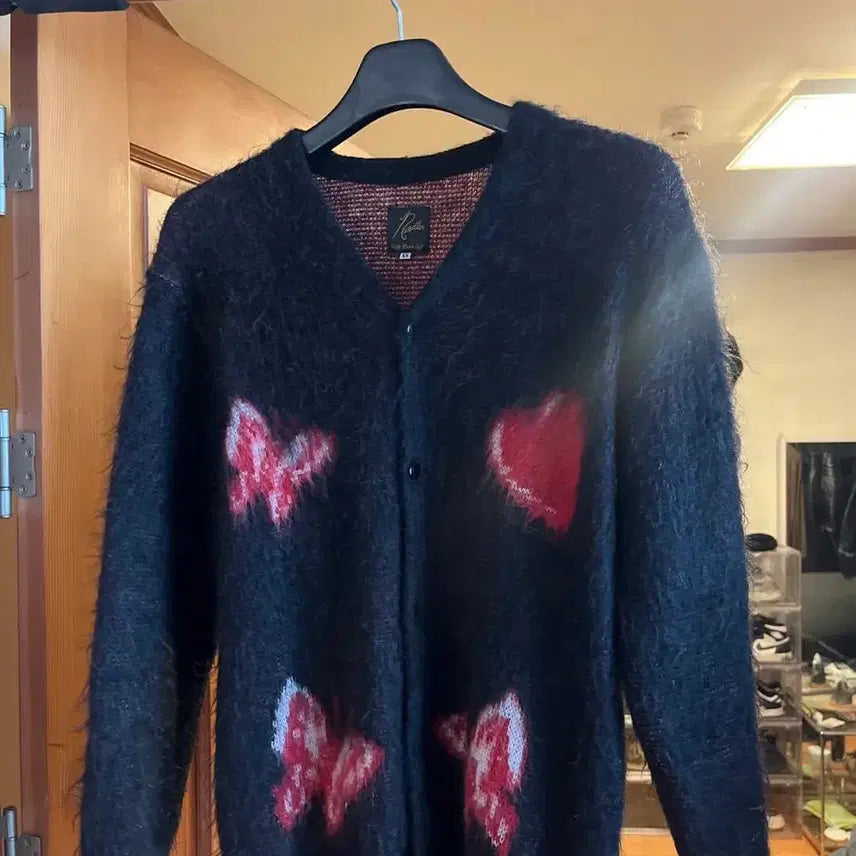 [BUNJANG] Needles x Girls Don't Cry Mohair Cardigan (XS, L) / (XS, L) 니들스 X 걸스돈크라이 모헤어 가디건