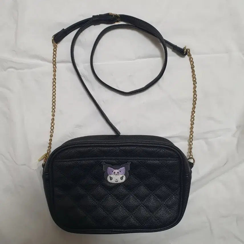 [BUNJANG] Sanrio Kuromi Quilting Shoulder Bag Crossbody Bag / 산리오 쿠로미 퀼팅 숄더백 크로스백