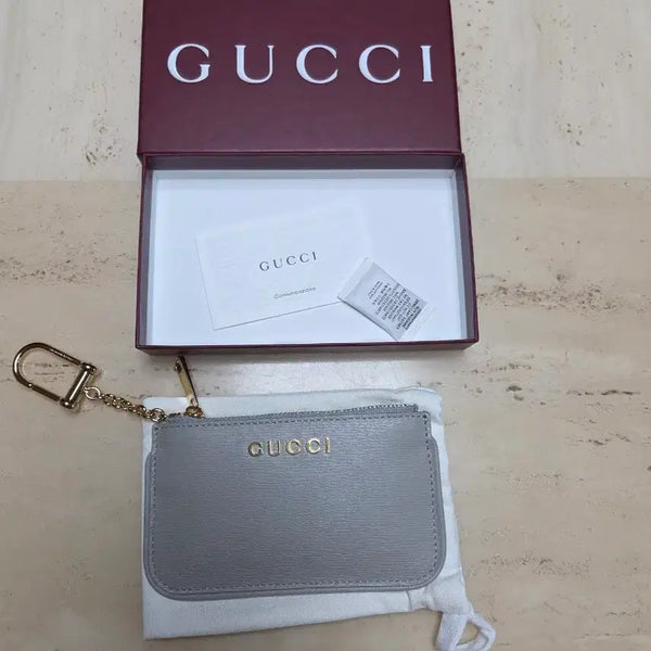 [BUNJANG] Gucci Cardholder & Key Case Set - Grey / 구찌 카드지갑 키케이스 그레이 새상품