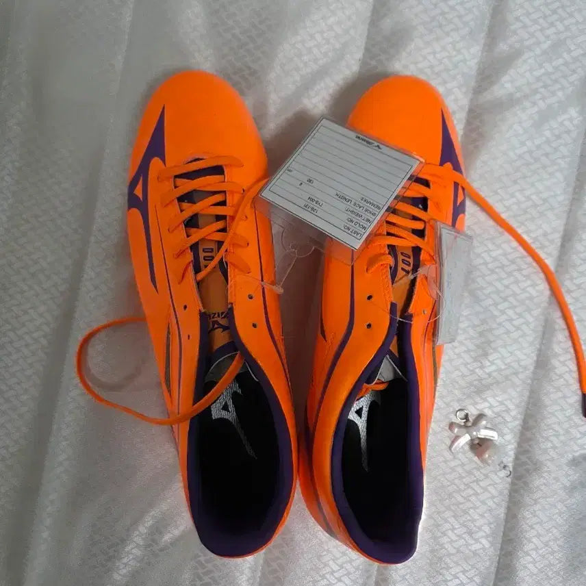 [BUNJANG] Mizuno Orange Football Boots (Soccer Cleats) - Size 265 - New / 미즈노 오렌지 축구화 새상품 265사이즈