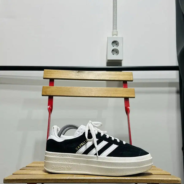 [BUNJANG] Adidas Gazelle Bold Women's Shoes - Black / 245) 아디다스 운동화 여성 여자 신발 가젤 볼드 블랙