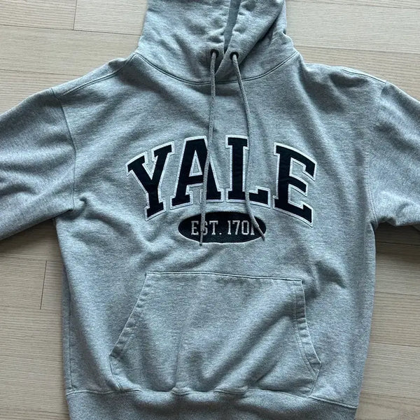 [BUNJANG] Yale Grey Hoodie S / YALE 회색 후드티 s