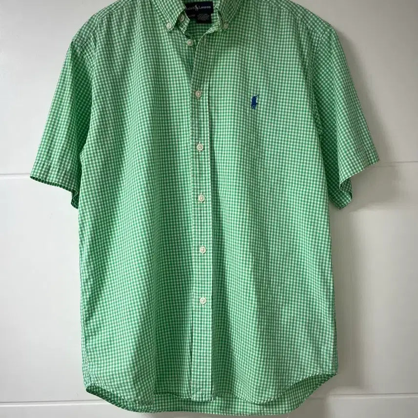 [BUNJANG] Polo Ralph Lauren Plaid Short Sleeve Shirt / 폴로 체크 셔츠 반팔