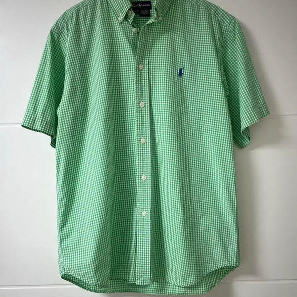 [BUNJANG] Polo Ralph Lauren Plaid Short Sleeve Shirt / 폴로 체크 셔츠 반팔