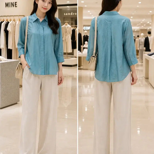 [BUNJANG] COS Boxy Fit Blue Shirt Blouse (Size 55-77) / COS 블루 셔츠 블라우스 박스핏 55~77