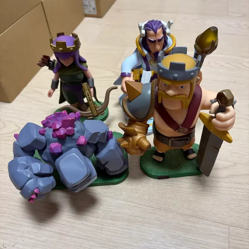 [BUNJANG] Supercell Clash of Clans 4 Figure Set / 슈퍼셀 클래시오브클랜 COC 피규어 4종세트 일괄 팝니다.