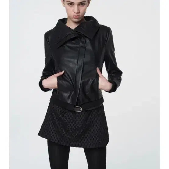 [BUNJANG] Settle for Moon Leather Jacket Black S / Settle for Moon 레더 자켓 블랙 s 세틀포문