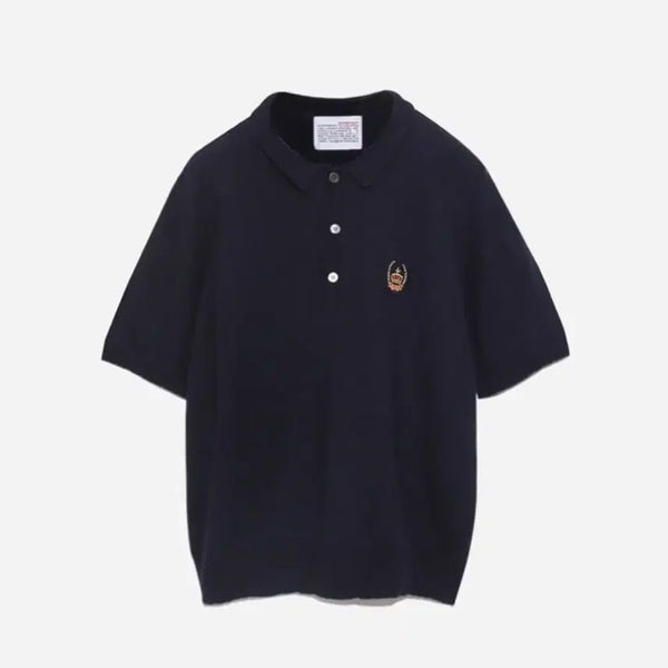 [BUNJANG] Birthday Suit Crown Knit Short Sleeve T-Shirt / [벌스데이수트] 크라운니트 반팔 S