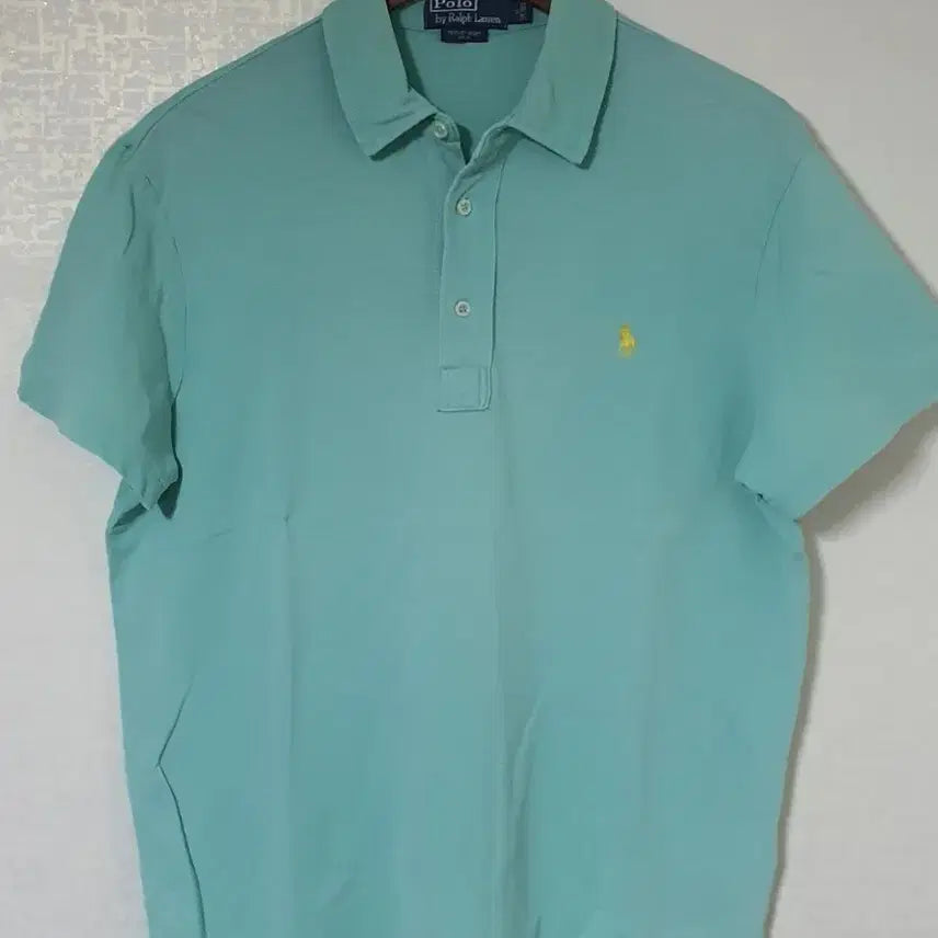 [BUNJANG] Polo Ralph Lauren Mint Green Short Sleeve Polo Shirt M (100) / 폴로 랄프로렌 민트색 반팔 카라티 M 100