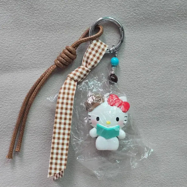 [BUNJANG] Hello Kitty Reading Kitty Charm / 헬로키티 책읽는 키티  키링