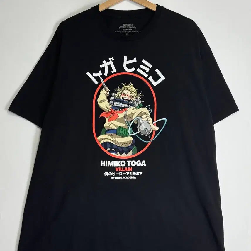 [BUNJANG] My Hero Academia Himiko Toga Villain Official Licensed T-Shirt XL / 나히아 히로아카 토가 히미코 빌런 공식 라이센스 반팔 티셔츠 XL