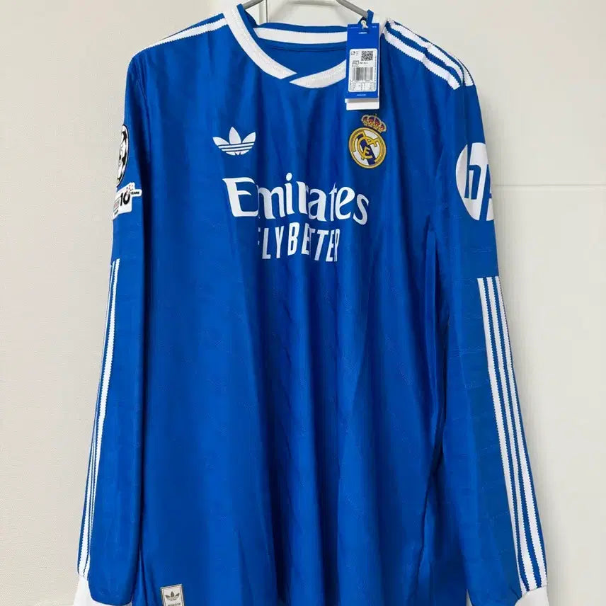 [BUNJANG] Real Madrid 2025-2026 Authentic Third Long Sleeve Jersey XL - Mbappe 10 / [미착용-새제품]25-26 어센틱 써드 긴팔 레알마드리드 XL