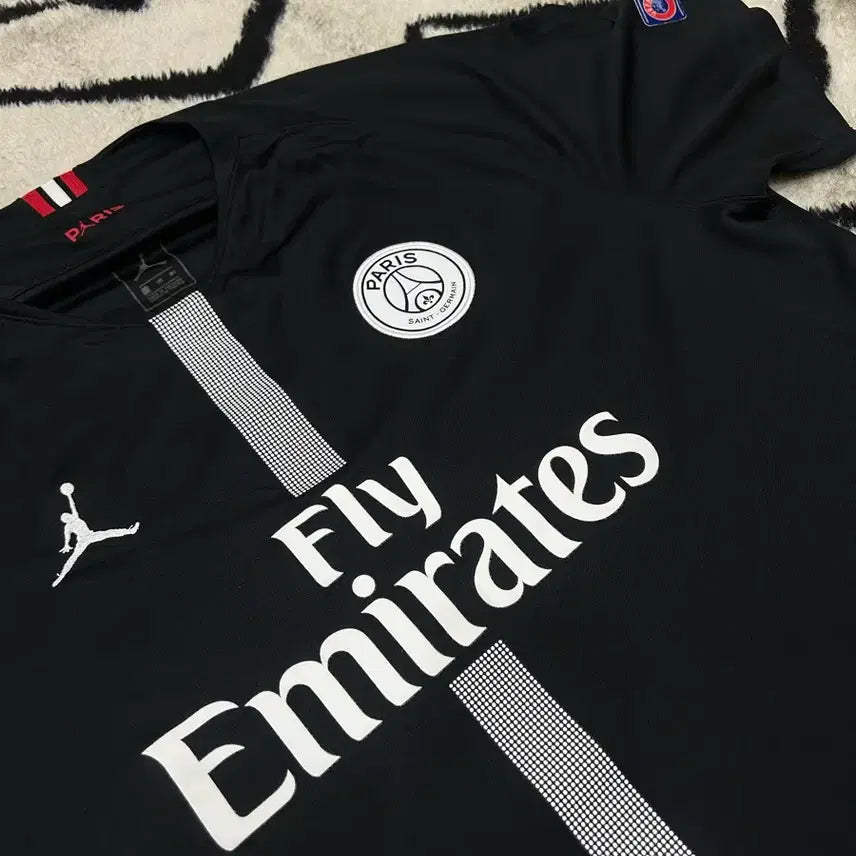 [BUNJANG] Jordan x PSG 18-19 Short Sleeve Uniform Jersey Black (International 2XL) / [해외2XL]조던xPSG 18-19 반팔 유니폼/블랙