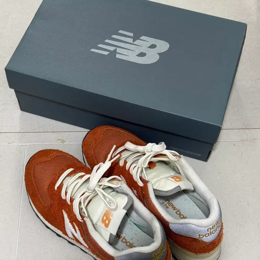 [BUNJANG] New Balance 574 Heritage Orange (235) / 뉴발란스 574 헤리티지 오렌지 235 사이즈 팝니다