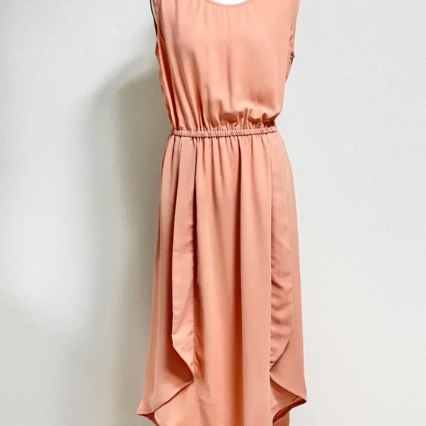 [BUNJANG] Sisley Shirring Dress Apricot / 새상품급) 시스리 Sisley 살구색 셔링 원피스