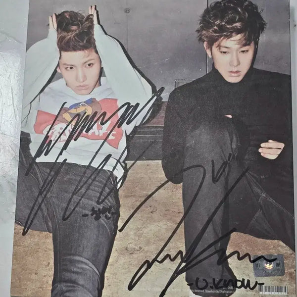 [BUNJANG] TVXQ! Yunho Changmin HUMANOIDS Autographed Promotional Album / 동방신기 친필 사인 HUMANOIDS 프로모션 앨범 (12년도팬싸 수령)