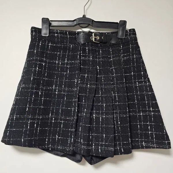 [BUNJANG] Urbanedge Black Tweed Skirt Pants / 어반드레스 블랙트위드 치마바지