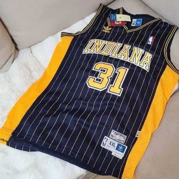 [BUNJANG] Adidas Reggie Miller Indiana Pacers Soul Swingman Jersey XXL / NBA 아디다스 소울 스윙맨 레지 밀러 인디애나 유니폼 (XXL)