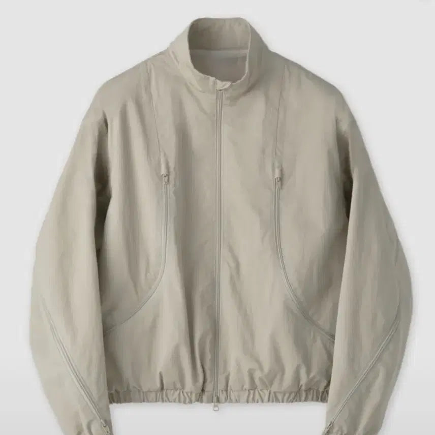 [BUNJANG] COOR Multi Zip-Up Blouson Jumper Beige M / 쿠어 멀티집업 점퍼 블루종 베이지 M