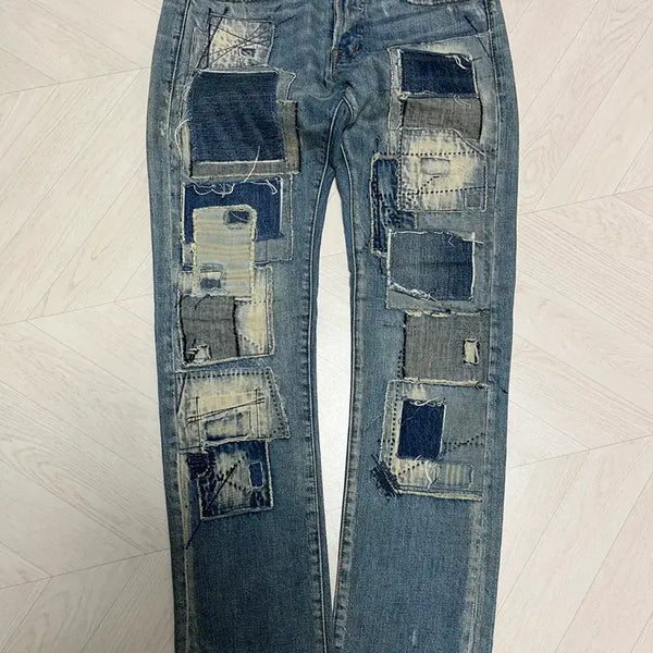[BUNJANG] Polo Ralph Lauren Denim Patch Jeans / 폴로 랄프로렌 데님패치진