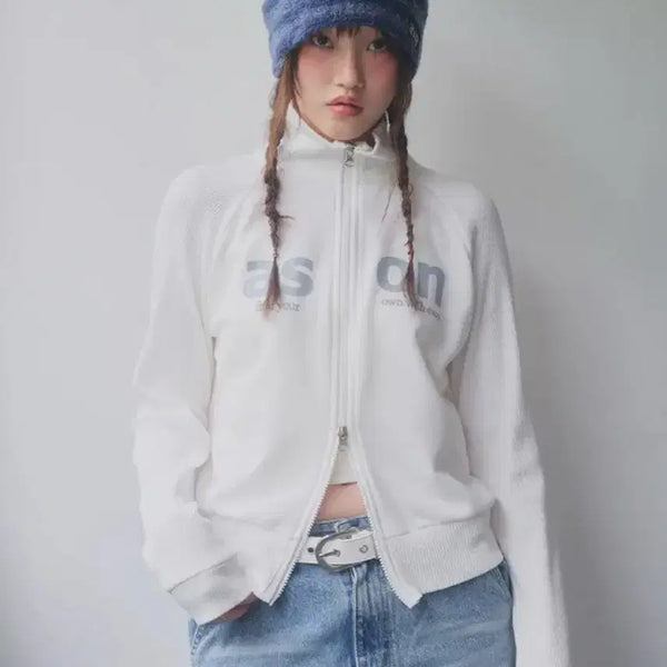 [BUNJANG] AZON SALT ZIP-UP / WHITE / 애즈온 SALT ZIP-UP / WHITE