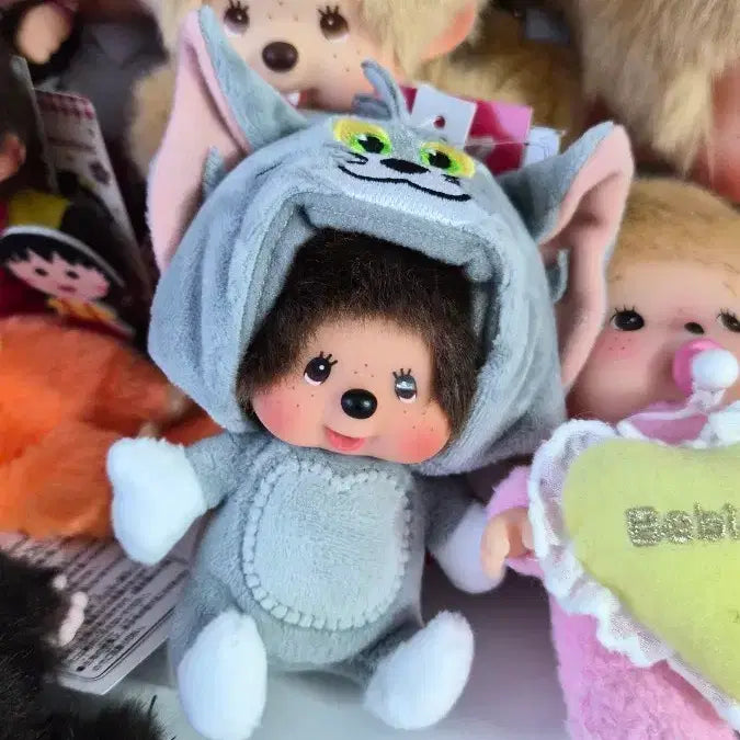 [BUNJANG] Tom & Jerry Monchhichi Tom Keychain / (정품,새상품) 톰과 제리 몬치치 키링