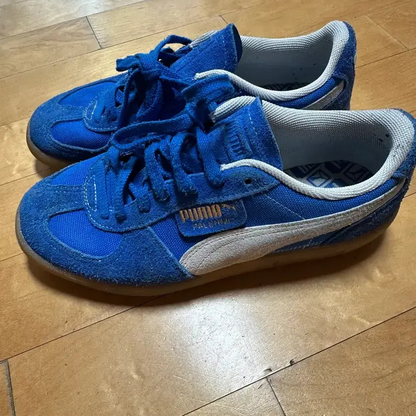 [BUNJANG] Puma Palermo Vintage Blue Ivory Shoes / 오늘마지막_퓨마  팔레르모 빈티지 블루:아이보리 260