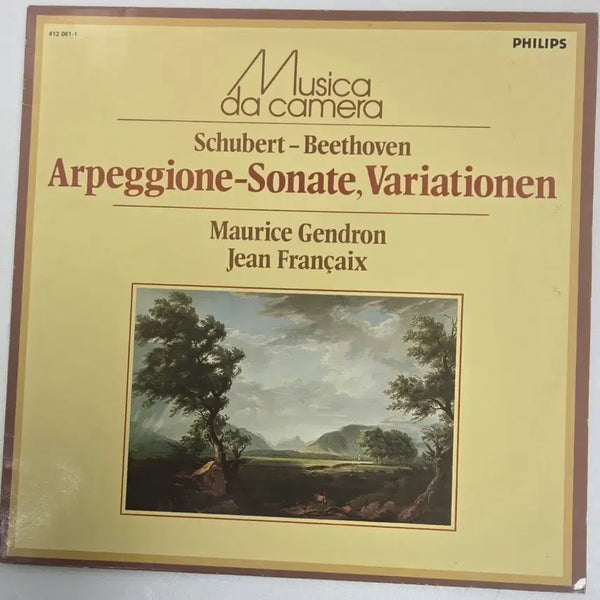 [BUNJANG] Maurice Gendron Schubert Arpeggione Sonata LP (Philips Original) / 모리스 장드롱의 슈베르트 아르페지오네 소나타 LP