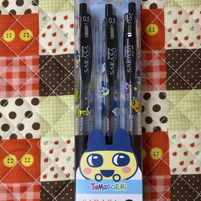 [BUNJANG] Tamagotchi Sarasa 3-Piece Ballpoint Pen Set / 다마고치 사라사 볼펜 3종세트 [일본정품 새상품]