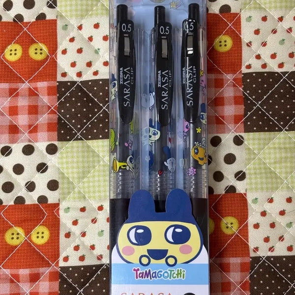 [BUNJANG] Tamagotchi Sarasa 3-Piece Ballpoint Pen Set / 다마고치 사라사 볼펜 3종세트 [일본정품 새상품]
