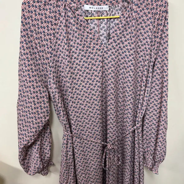 [BUNJANG] Japanese Vintage Long Dress Floral Pattern / 일본 빈티지 롱 원피스