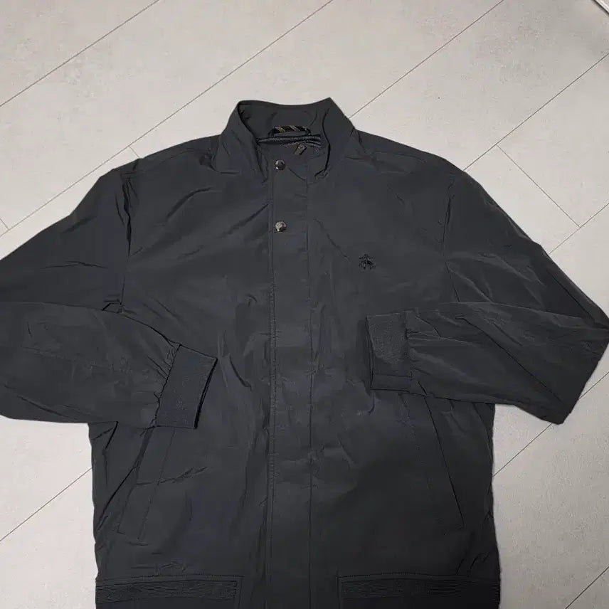 [BUNJANG] Brooks Brothers Black Bomber Jacket Windbreaker M (95-100) / 브룩스 브라더스 블랙 봄버 자켓 바람막이 윈드브레이커 M 95-100