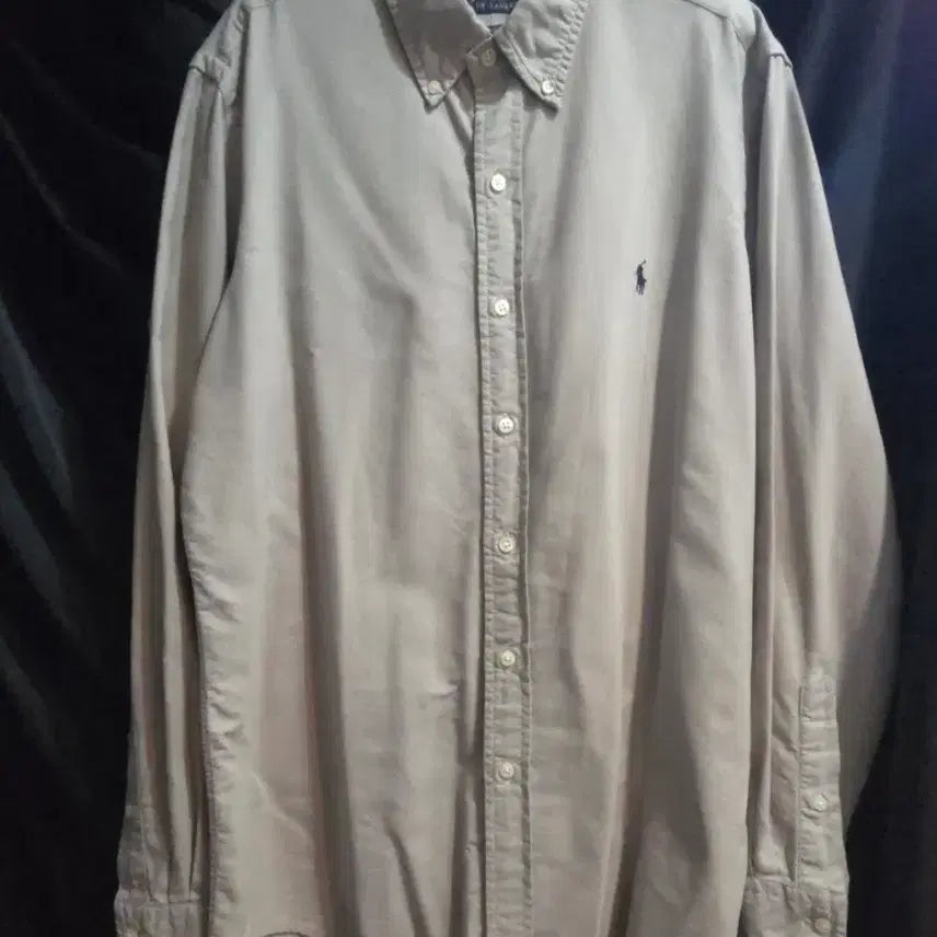[BUNJANG] Polo Ralph Lauren Classic Fit Cotton Shirt Beige / 폴로 랄프로렌 클래식핏 코튼셔츠