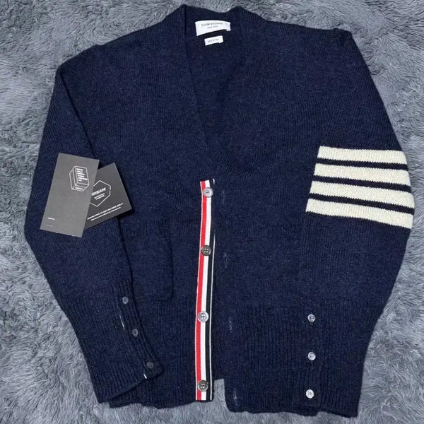 [BUNJANG] Thom Browne Shetland Cardigan Navy Size 2 / [새상품급/2]톰브라운 셰틀랜드 가디건 네이비
