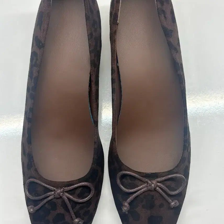 [BUNJANG] Leopard Print Lambskin Heels / (새상품) 양가죽 레오파드 구두 245