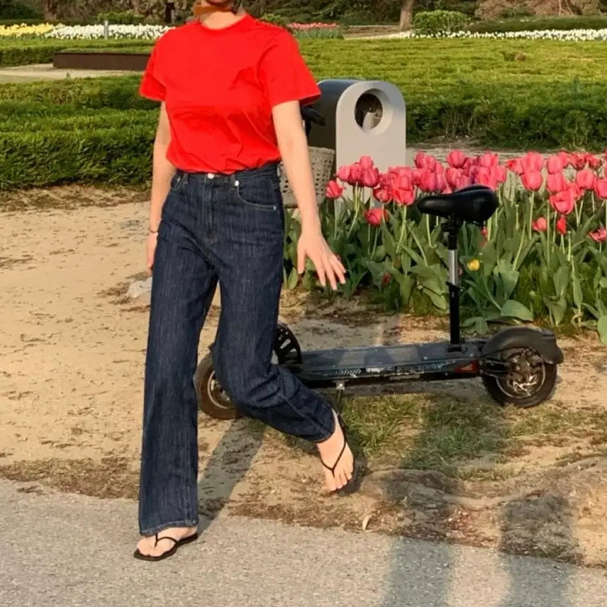 [BUNJANG] Indigo Loose Fit Cotton Pants / (새상품) 인디고 루즈핏 코튼팬츠