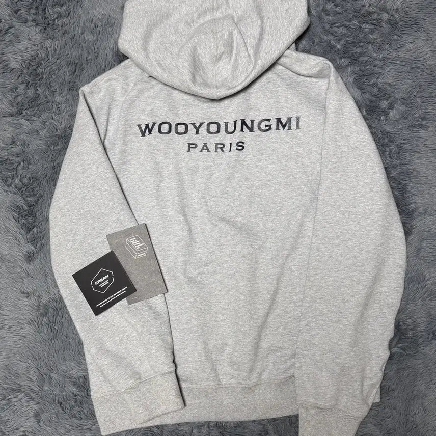 [BUNJANG] Wooyoungmi 22-23 Back Logo Hoodie Grey Size 46 / [22-23년식/46]우영미 백로고 후드티
