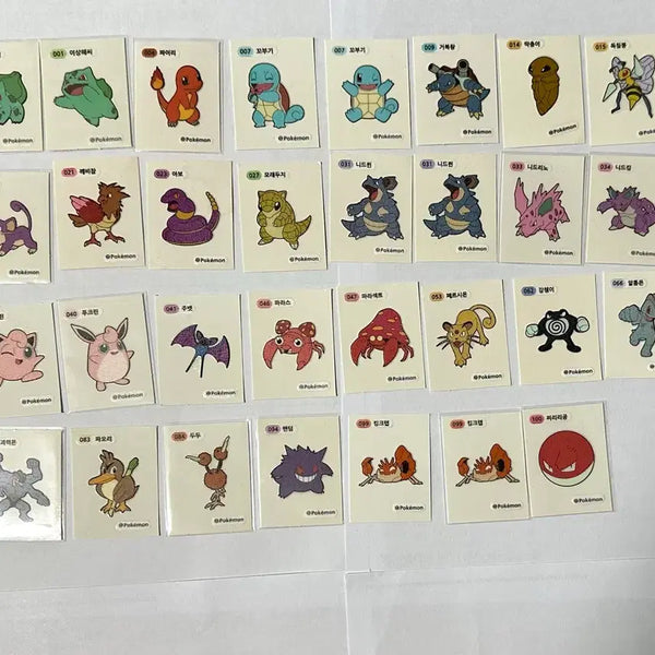[BUNJANG] Pokemon Stickers 95-Piece Bundle Set / 포켓몬 띠부씰 95장